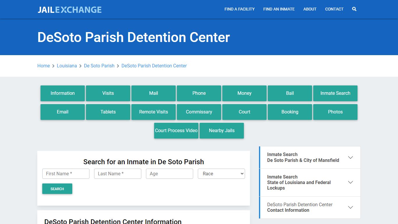 DeSoto Parish Detention Center - Jail Exchange